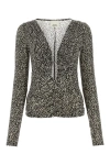 Isabel Marant Laura Abstract Printed Top In Black
