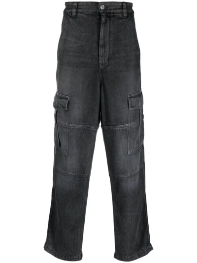 Isabel Marant Terence Cargo Jeans In Gray