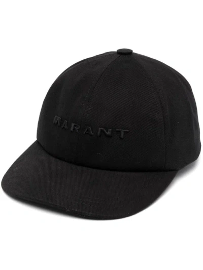 Isabel Marant Tyron-gz Cap In Bkbk Black/black