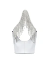 KARA KARA CRYSTAL FRINGE BEAN SHOULDER BAG BAGS