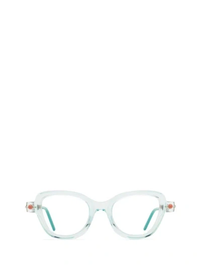 Kuboraum Eyeglasses In Water & Black Shine & Tiffany Blue