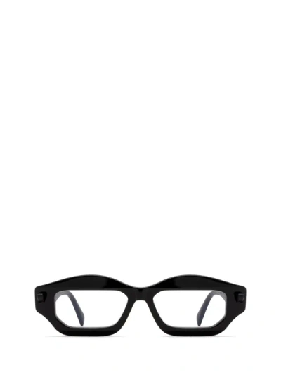Kuboraum Eyeglasses In Black Shine & Black Shine