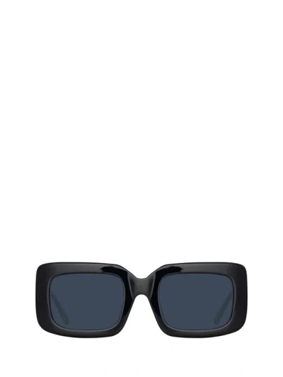 Linda Farrow Sunglasses In Black / Silver