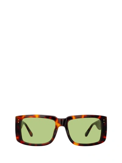 Linda Farrow Sunglasses In T - Shell / Yellow Gold