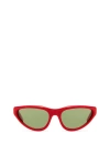 Marni Mavericks Logo-print Sunglasses In Solid Red