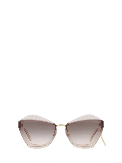 Miu Miu Eyewear Sunglasses In Light Brown Transparent