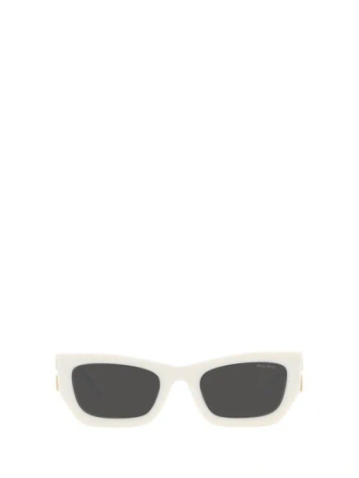 Miu Miu Eyewear Sunglasses In White