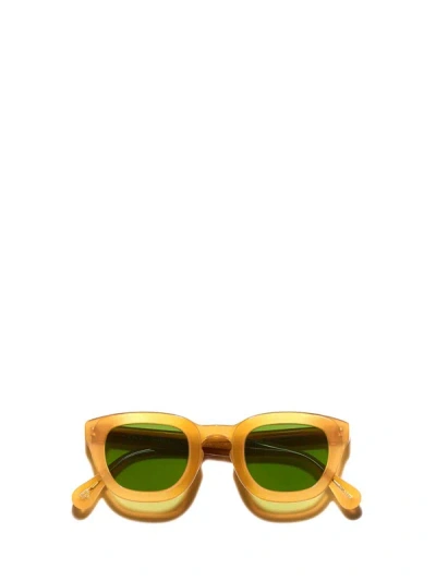 Moscot Sunglasses In Butterscotch (calibar Green)