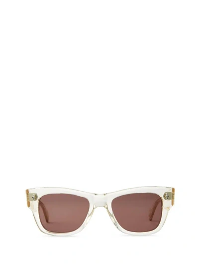 Mr. Leight Sunglasses In Artist Crystal-gold/tahitian Rose