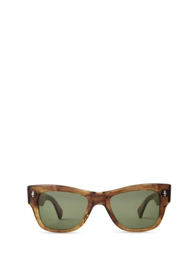 Mr Leight Mr. Leight Sunglasses In Marbled Rye-white Gold