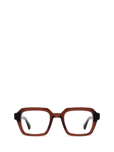 Mykita Eyeglasses In C171-pine Honey/shiny Silver