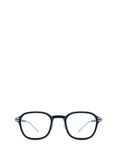 Mykita Eyeglasses In Mhl3-navy/shiny Silver/yale Bl