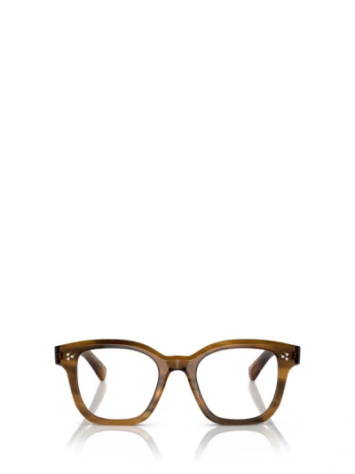 Oliver Peoples Mens Brown Ov5525u Square-frame Acetate Optical Glasses