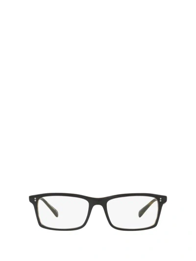 Oliver Peoples Eyeglasses In Semi Matte Black / Olive Tortoise