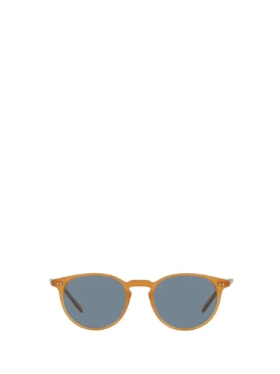 Oliver Peoples Sunglasses In Semi Matte Amber Tortoise