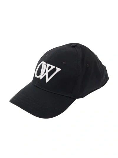 Off-white Ow Drill Baseball Cap Black White