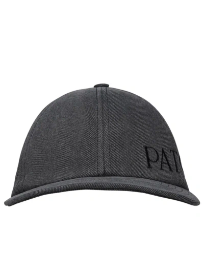 Patou Gray Cotton Cap In Grey