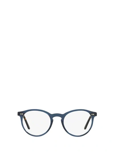 Polo Ralph Lauren Eyeglasses In Shiny Transparent Blue