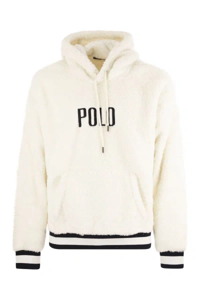 Polo Ralph Lauren Hoodie With Logo In Cream