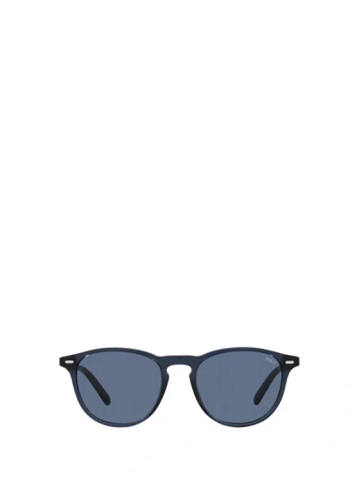 Polo Ralph Lauren Sunglasses In Shiny Transparent Navy Blue