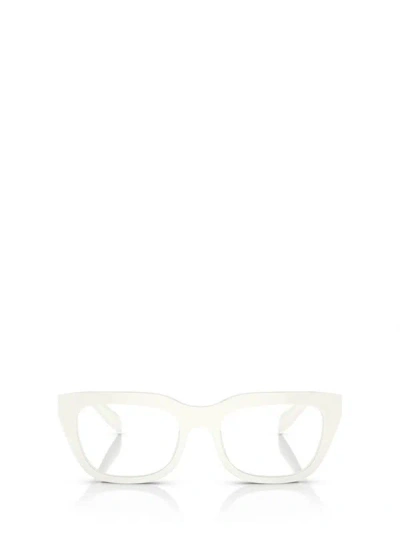 Prada Eyewear Eyeglasses In White Ivory