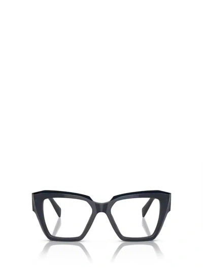 Prada Eyewear Eyeglasses In Blue Transparent