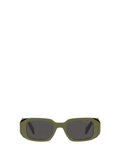 Prada Eyewear Sunglasses In Sage / Black