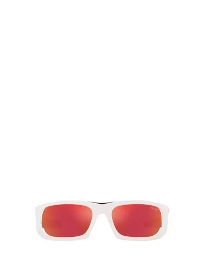 Prada Sunglasses In Matte White / Black