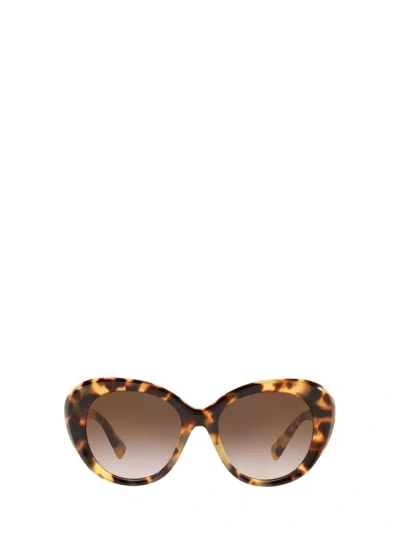 Valentino Eyewear Sunglasses In Light Havana