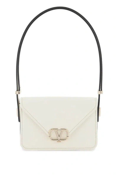 Valentino Garavani Small Shoulder Letter Bag In White