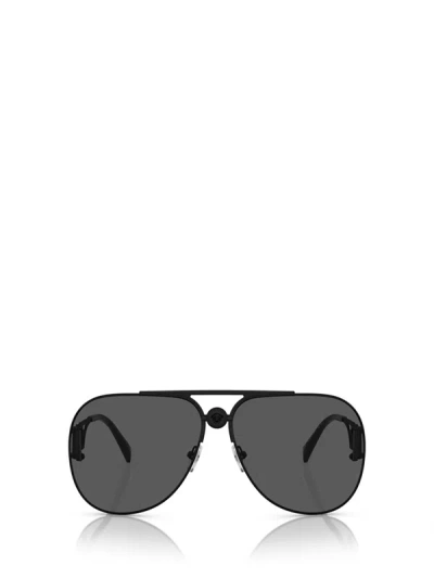 Versace Eyewear Sunglasses In Matte Black
