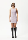 AFENDS RECYCLED RIBBED MINI DRESS