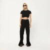 AFENDS HEMP RIBBED CROPPED T-SHIRT
