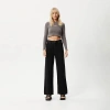 AFENDS WAFFLE LONG SLEEVE CROPPED TOP
