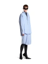 Balenciaga Layered Bb Classic Chemisier Dress In Blue