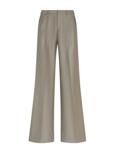 Etro Extra-wide Leg Trousers Double Pleat In Nude & Neutrals