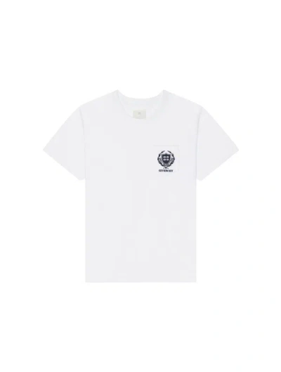 Givenchy Casual Short Sleeve Front Pocket Base In White