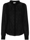Shop Isabel Marant Étoile Terzali Embroidered Blouse Clothing In Black