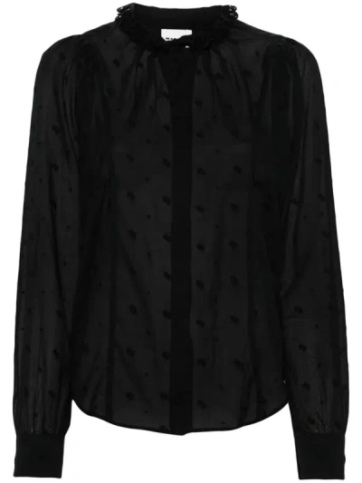 Isabel Marant Étoile Terzali Embroidered Blouse Clothing In Black