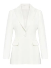 Max Mara Plinio Cady Single Breasted Jacket In White