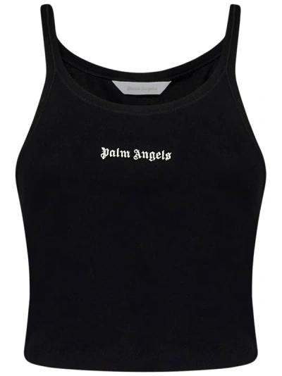 Palm Angels Top Classic Logo  In Nero