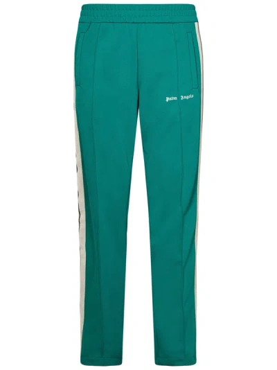 Palm Angels Pantaloni Classic Logo Track  In Verde