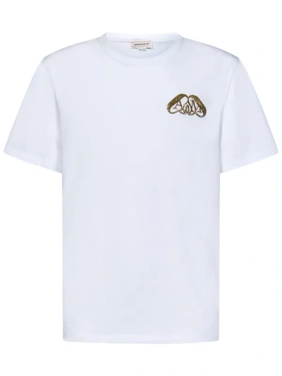 Alexander Mcqueen T-shirt  In Bianco