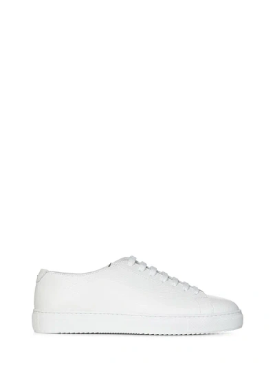 Doucal's Leather Sneakers In Blanco