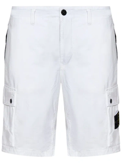 Stone Island Shorts In White