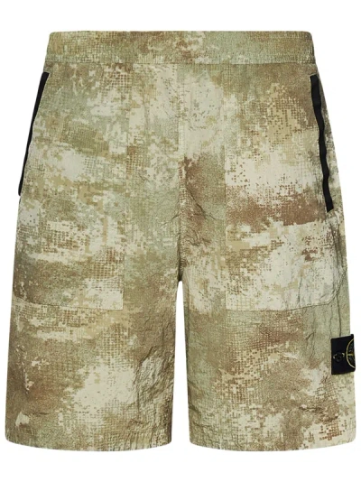 Stone Island Bermuda Shorts In Multicolor