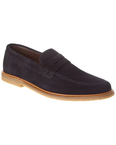 M By Bruno Magli Carmelo Suede Loafer In Blue