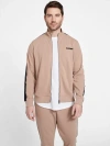 Guess Factory Eco Nelly Logo Tape Jacket In Beige