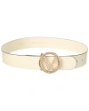 Valentino By Mario Valentino Giusy Bombe Leather Belt In Beige