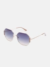 Guess Factory Geometric Tortoiseshell Sunglasses In Gold